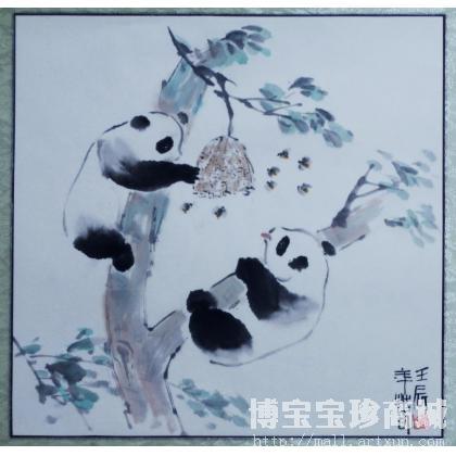 陈东明 熊猫(2) 类别: 国画花鸟作品